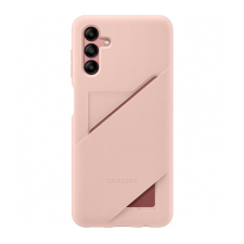 Samsung Galaxy A04s SM-A047F, Szilikon tok, kártyatartóval, rózsaszín, gyári tok és táska