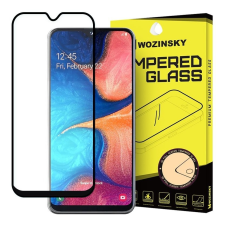 Samsung Galaxy A20e karcálló edzett üveg TELJES KÉPERNYŐS FEKETE Tempered Glass kijelzőfólia kijelzővédő fólia kijelző védőfólia eddzett SM-A202F mobiltelefon kellék