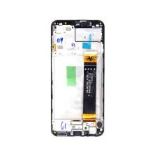 Samsung Galaxy A23 LCD modul kerettel, OEM jellegű, fekete ( A235 ) mobiltelefon, tablet alkatrész