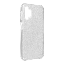 Samsung Galaxy A32 5G szilikon tok, csillámos, hátlap tok, SM-A326, ezüst tok és táska