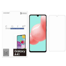 Samsung Galaxy A41 (SM-A415F), Üvegfólia, 0,33mm vékony, 9H, Sík részre mobiltelefon kellék