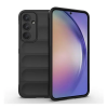  Samsung Galaxy A55 5G SM-A556B, Szilikon tok, közepesen ütésálló, 3D minta, fekete