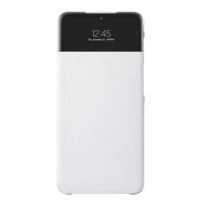 Samsung Galaxy A72 / A72 5G SM-A725F / A726B, Oldalra nyíló tok, hívás mutatóval, Smart View Cover, fehér, gyári tok és táska