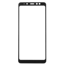 SAMSUNG Galaxy A8 Plus (2018), Üvegfólia, 0,33mm, Arc edge, FEKETE mobiltelefon kellék