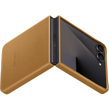 Samsung Galaxy Flip7 bőr hátlap, barna (EF-VF766PAEGWW) tok és táska