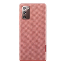 Samsung Galaxy Note 20 / 20 5G SM-N980 / N981, Műanyag hátlap védőtok, Alcantara textilbevonat, piros, gyári tok és táska