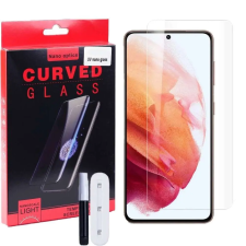 Samsung Galaxy S21 5G üvegfólia, tempered glass, előlapi, UV, edzett, hajlított mobiltelefon kellék