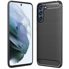  Samsung Galaxy S21 FE Telefontok - Forcell CARBON fekete szilikon tok tok és táska