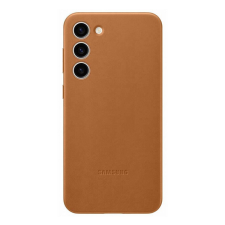 Samsung Galaxy S23+ Leather Cover, gyári bőr tok, barna, EF-VS916LA tok és táska