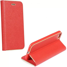  Samsung Galaxy S24 SM-S921, Oldalra nyíló tok, stand, Luna Book, piros tok és táska