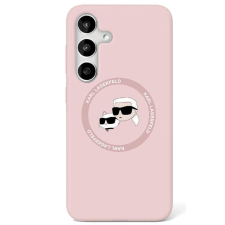  Samsung Galaxy S25 telefontok - Karl Lagerfeld és Choupette - pink hátlap tok tok és táska