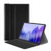  Samsung Galaxy Tab A 10.1 (2019) SM-T510 / T515, Bluetooth billentyűzetes, mappa tok, billentyűzet világítás, mágneses rögzítés, Wooze Illuminated, fekete