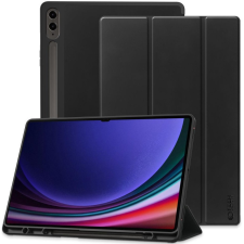  Samsung Galaxy Tab S9 FE Plus (12.4) SM-X610 / X616B, mappa tok, közepesen ütésálló, érintőceruza tartóval, Trifold, TP SC Pen, fekete tablet tok