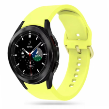  Samsung Galaxy Watch7 okosóra szíj - sárga szilikon szíj okosóra kellék