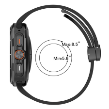 Samsung Galaxy Watch 7 Ultra mágneses szil. óraszíj,24mm,Fekete okosóra kellék