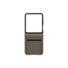 Samsung Galaxy Z Flip5 Zadní kryt z eko kůže šedohnědý tok és táska