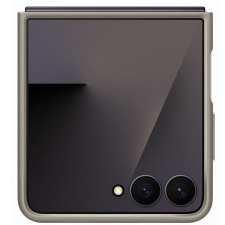 Samsung Galaxy Z Flip 7 KindSuit gyári vegán bőr tok, bézs tok és táska