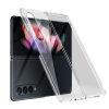  Samsung Galaxy Z Fold 5 5G hátlaptok, telefon tok, műanyag, erősített sarokkal, átlátszó