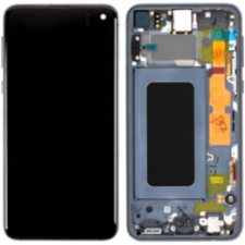 Samsung GH82-18843A Gyári Samsung Galaxy S10e kék OLED LCD kijelző érintővel mobiltelefon, tablet alkatrész