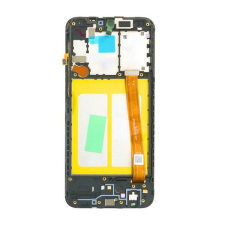 Samsung GH82-20229A Gyári Samsung Galaxy A20e fekete LCD kijelző érintővel kerettel előlap mobiltelefon, tablet alkatrész