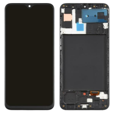 Samsung GH82-21189A Samsung Galaxy A30s OEM LCD kijelző érintővel fekete kerettel előlap mobiltelefon, tablet alkatrész