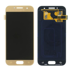 Samsung GH97-19732D Gyári Samsung Galaxy A3 (2017) A320 arany LCD kijelző érintővel mobiltelefon, tablet alkatrész