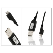Samsung gyári micro USB adat- és töltőkábel - ECC1DU2BBE (csomagolás nélküli) 80 cm-es kábellel kábel és adapter