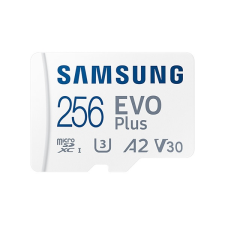 Samsung MicroSD kártya - 256GB MB-MC256KA/EU (EVOPLUS, UHS-I, R130, adapter, 256GB) memóriakártya