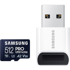 Samsung MicroSDXC 512 GB PRO Ultimate + USB adapter memóriakártya