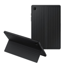 Samsung műanyag telefonvédő (dupla rétegű, gumírozott, asztali tartó funkció) FEKETE Samsung Galaxy Tab A8 10.5 WIFI (2021) SM-X200, Samsung Galaxy Tab A8 10.5 LTE (2021) SM-X205 tablet tok