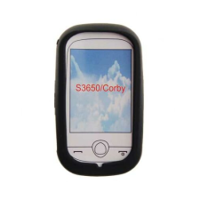 Samsung S3650 Corby, Szilikon tok, S-Case, fekete tok és táska