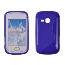 Samsung S6500 Galaxy Mini 2, Szilikon tok, S-Case, kék tok és táska