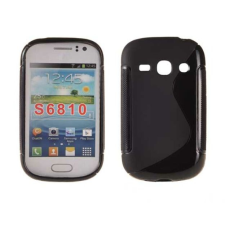 Samsung S6810 Galaxy Fame, Szilikon tok, S-Case, fekete tok és táska