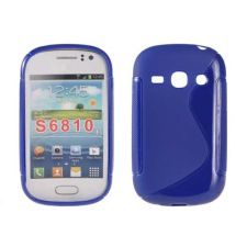 Samsung S6810 Galaxy Fame, Szilikon tok, S-Case, kék tok és táska