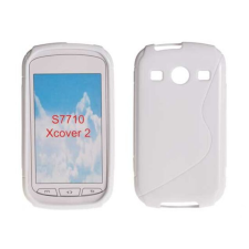 Samsung S7710 Galaxy Xcover 2, Szilikon tok, S-Case, fehér tok és táska