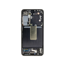 Samsung S911 Galaxy S23 kompatibilis LCD kijelző + érintő, kerettel, fekete mobiltelefon, tablet alkatrész
