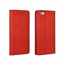 Samsung S926 Galaxy S24 Plus, Oldalra nyíló flip tok, Smart, piros tok és táska