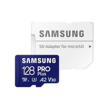Samsung Samsung 128GB microSDXC Pro Plus Class10 U3 A2 V30 + adapterrel memóriakártya