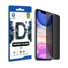 Samsung Samsung A40 2019 Lito D+ 2.5D Full Privacy Üvegfólia - Fekete mobiltelefon kellék