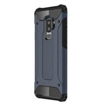 Samsung Samsung Galaxy A01 SM-A015F, Műanyag hátlap védőtok, Defender, fémhatású, sötétkék tok és táska