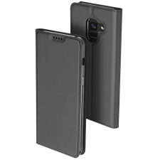 Samsung Samsung Galaxy M31s SM-M317F, Oldalra nyíló tok, stand, Dux Ducis, sötétszürke tok és táska