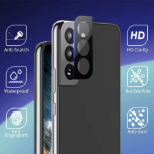 Samsung Samsung S21 Plus TG 2.5D Kameravédő Üvegfólia - Fekete mobiltelefon kellék