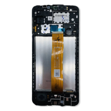 Samsung SM-A125 Galaxy A12 komplett lcd kijelző érintőpanellel fekete mobiltelefon, tablet alkatrész
