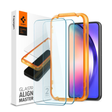 Samsung Spigen AlignMaster Samsung Galaxy A54 5G Tempered kijelzővédő fólia (2db) mobiltelefon kellék