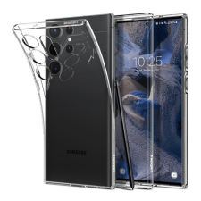 Samsung Spigen Liquid Crystal Samsung Galaxy S23 Ultra tok, Crystal Clear, átlátszó tok és táska