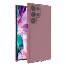 Samsung Spring case gél tok színes Samsung Galaxy S22 ultra világos rózsaszín tok és táska