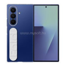 Samsung szilikon telefonvédő (kézpánt + képernyővédő fólia) ÁTLÁTSZÓ (EF-QF966CTEGWW) tok és táska