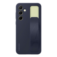 Samsung szilikon telefonvédő (matt, beépített szíj) SÖTÉTKÉK Samsung Galaxy A55 5G (SM-A556) tok és táska