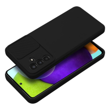 Samsung Telefontok Samsung Galaxy A04s - Slider csúsztatható kameravédős fekete szilikon hátlap tok tok és táska