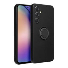 Samsung Telefontok Samsung Galaxy A35 5G - Grip fekete szilikon hátlap tok, kitámasztó ujjgyűrűvel tok és táska